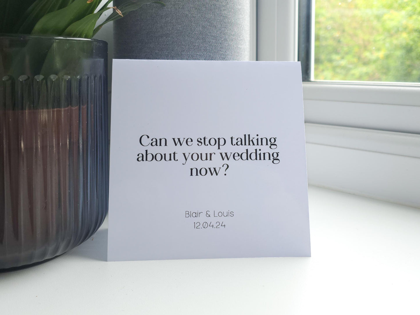 Personalised novelty wedding card - congratulations gift for couples